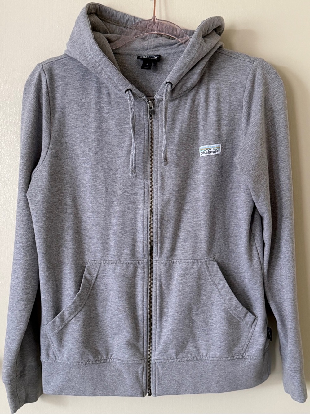 Patagonia Ahnya Full-Zip Hoody in a gray heather